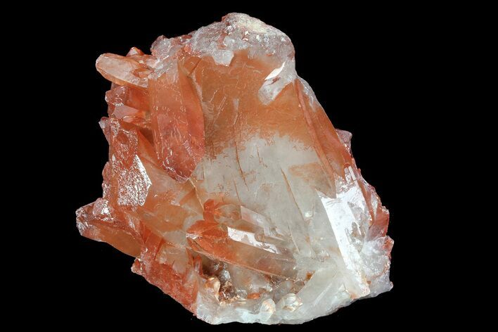 Natural, Red Quartz Crystal Cluster - Morocco #84354
